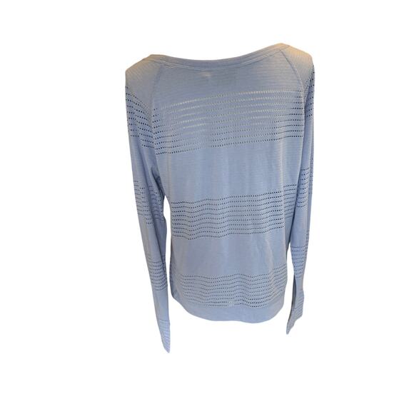 Athleta Limitless Long Sleeve.  Size Large.  Blue - Picture 3 of 5